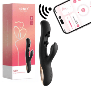 App Controlled Gem Rabbit Vibrator