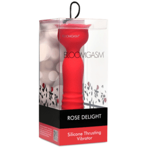 Rechargeable Thrusting Vibrator Red