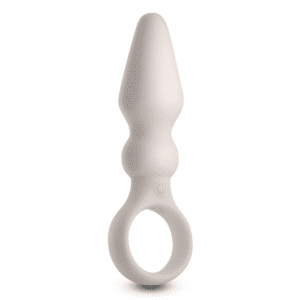 Butt Plug For Beginners with Finger Ring White