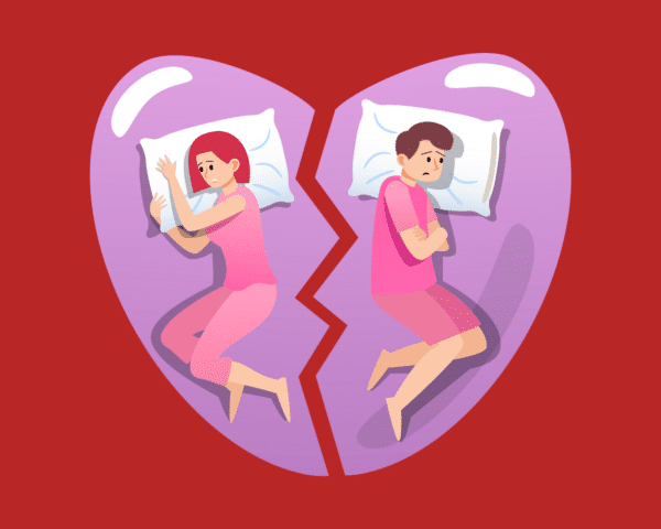 Couples Struggling in Bed