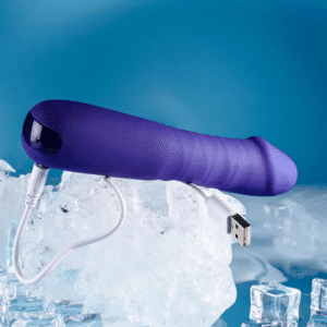 Waterproof Thrusting Vibrator Purple