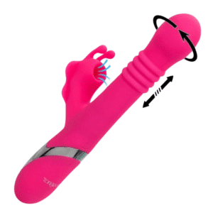 Enchanted Kissing Butterfly Pink Thrusting Clitoral Sucking Vibrator