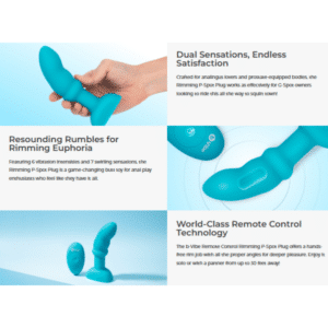 B-vibe Remote Control Rimming Plug Vibrating P-spot Massager