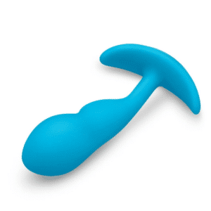 Weight and Vibrating Silicone Prostate Massager Blue