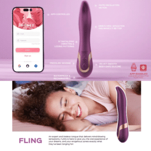Flicking Tongue Vibrator - Purple
