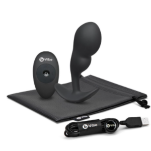 Silicone Prostate Massager Black