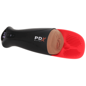 PDX Elite Fap-O-Matic Pro XL Pussy Suction Stroker Masturbation Cup Brown