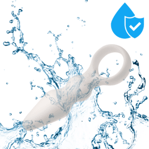 Butt Plug For Beginners with Finger Ring White