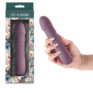 Silicone Thrusting Vibrator Purple