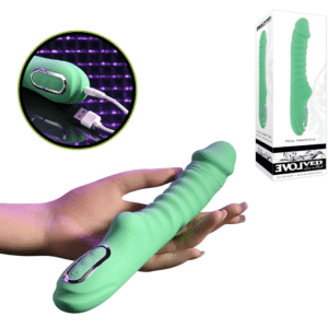 Full Throttle Ribbed with Tickling G Spot Vibrator