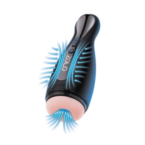 Multi-function Vibrating Masturbator - Black