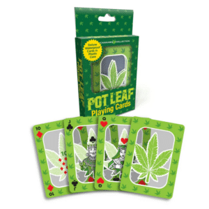 Cannabis Pot Leaf Waterproof Playing Cards