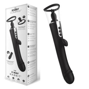 The 3 Way Rabbit Powerful Suction Pussy Pump with Tongue Licker