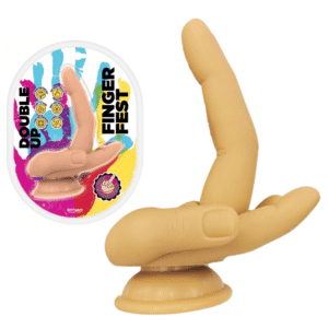 Finger Fest Double Up Suction Cup Dildo