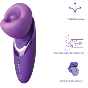 Sucker Licking Vibration Oral Sex Vibrator– Purple