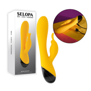 Silicone Rabbit Vibrator Yellow