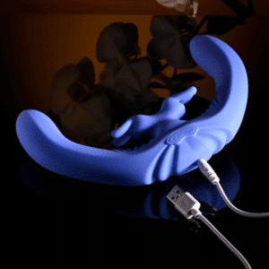 Waterproof Dual-Ended Vibrator Blue