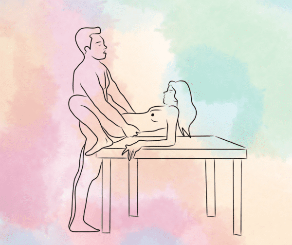 how to do a Desk Edge Sit sex position