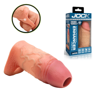 Jock Enhancers Silicone Penis Extension Sleeve with Ball Strap