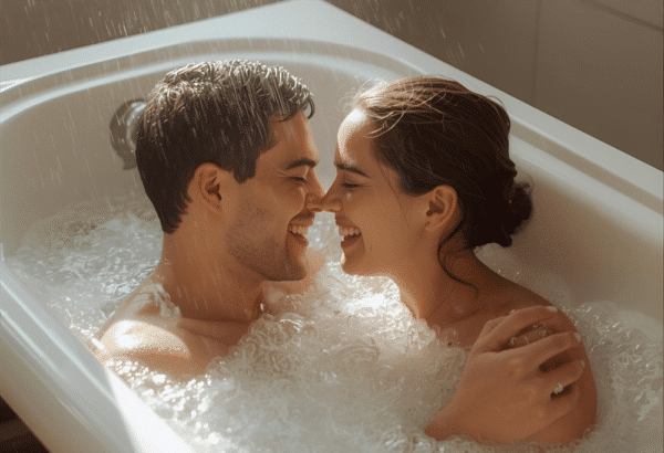 bath tub water sex play