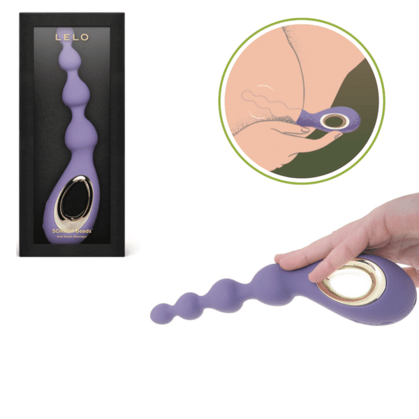 LELO SORAYA BeadsSilicone Waterproof Vibrating Butt Plug