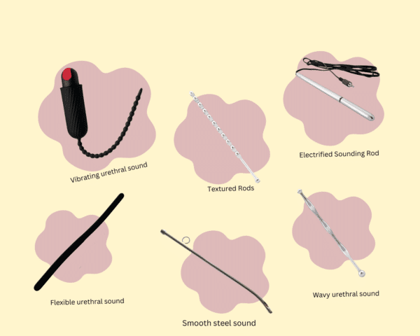 Different types of urethral sounds