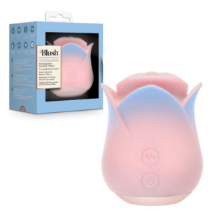 Blush Kissing Rose Silicone Floral Oral Sex Vibrator