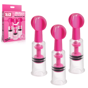 MAXtwist Clitoral and Nipple Triple Sucker Set - Pink