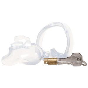 Small Dick Acrylic Mini Chastity Cage - Clear