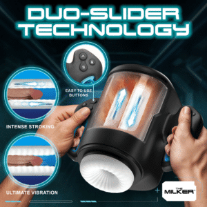 Cyber Milker Stroking and Vibrating Masturbator Rechargeable Male Sex Toy - General Orifice