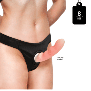 Thong Strap-On Panty Harness Black