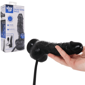 Size Up 6 Silicone Inflatable Dildo with Balls