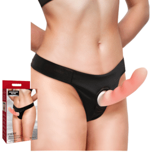 Thong Strap-On Panty Harness Black