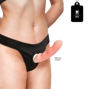 Thong Strap-On Panty Harness Black