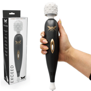 Pixey Exceed V2 Wand Vibrator with Movable Head - Black