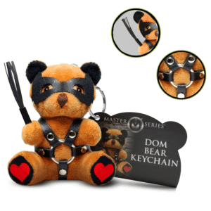Dom Bear Travel Friendly Kink Accessories Keychain