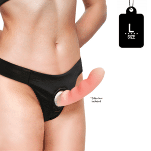 Thong Strap-On Panty Harness Black