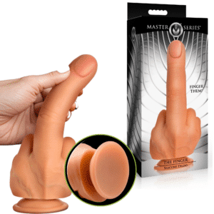 The Finger Silicone Harness Compatible Dildo