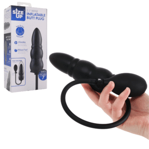 Size Up 5.5 Silicone Ripple Inflatable Butt Plug