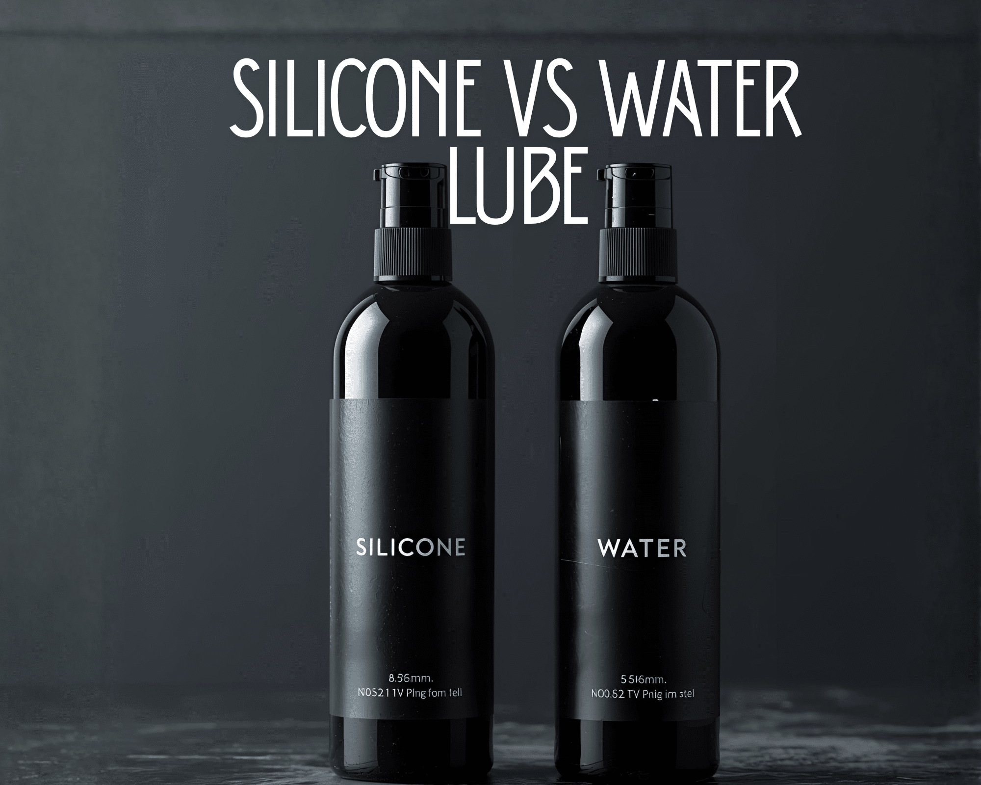 silicone vs water lube