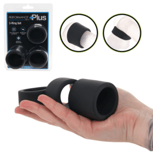 Performance Plus Accelerate 3 Non-Vibrating Penis Ring Set
