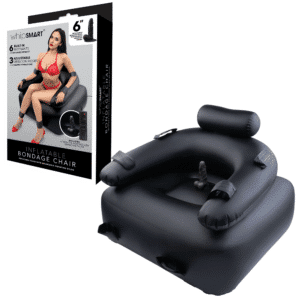 WhipSmart Fully Adjustable Inflatable Bondage Chair - Black