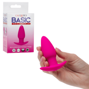 Basic Essentials® Rechargeable Tapered Probe Butt Plug