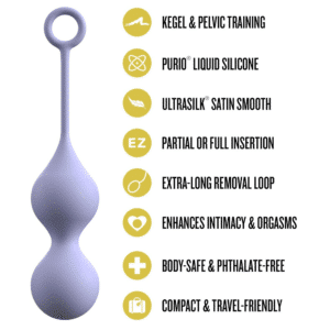 Kegel Trainer With Dual Weights In Purple