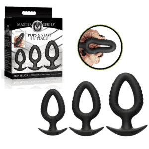 Pop Plugs 3 Piece Hollow Silicone Anal Trainer Set