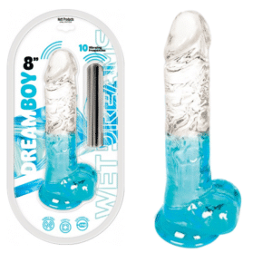 Dream Boy Jelly Flexible Vibrating Dildo - Wet Dreams