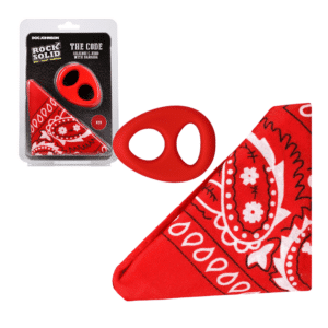 ROCK SOLID The Code Silicone Non-Vibrating Penis Ring with Bandana