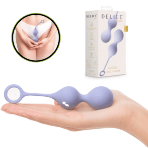 Chéri Silicone Kegel Trainer With Dual Weights In Purple