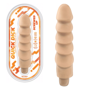 Screwed Up Quick Dick Vibrating 8 inch Flexible Dildo