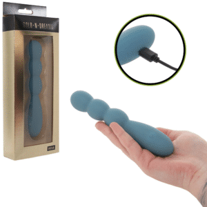 Gold-N-Dreams Rosa Flexible Beaded Anal Vibrator